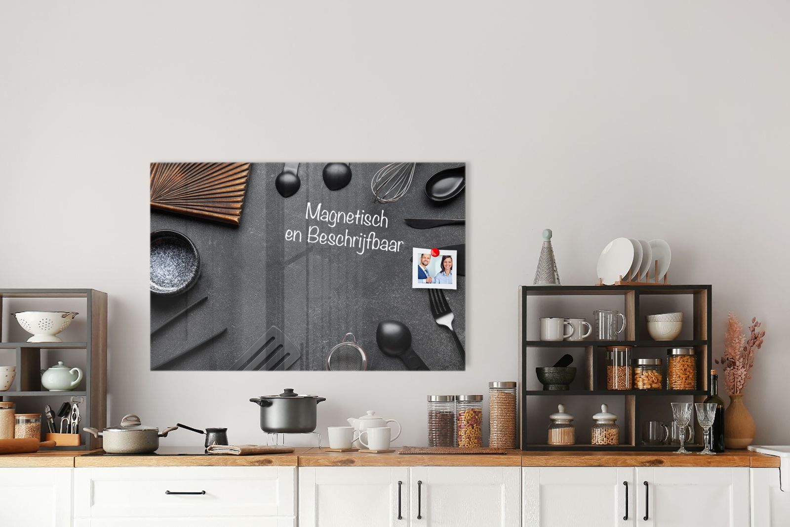 Mydesignglas Glas Whiteboard - Küchenutensilien – magnetisch, kratzfest & rahmenlos
