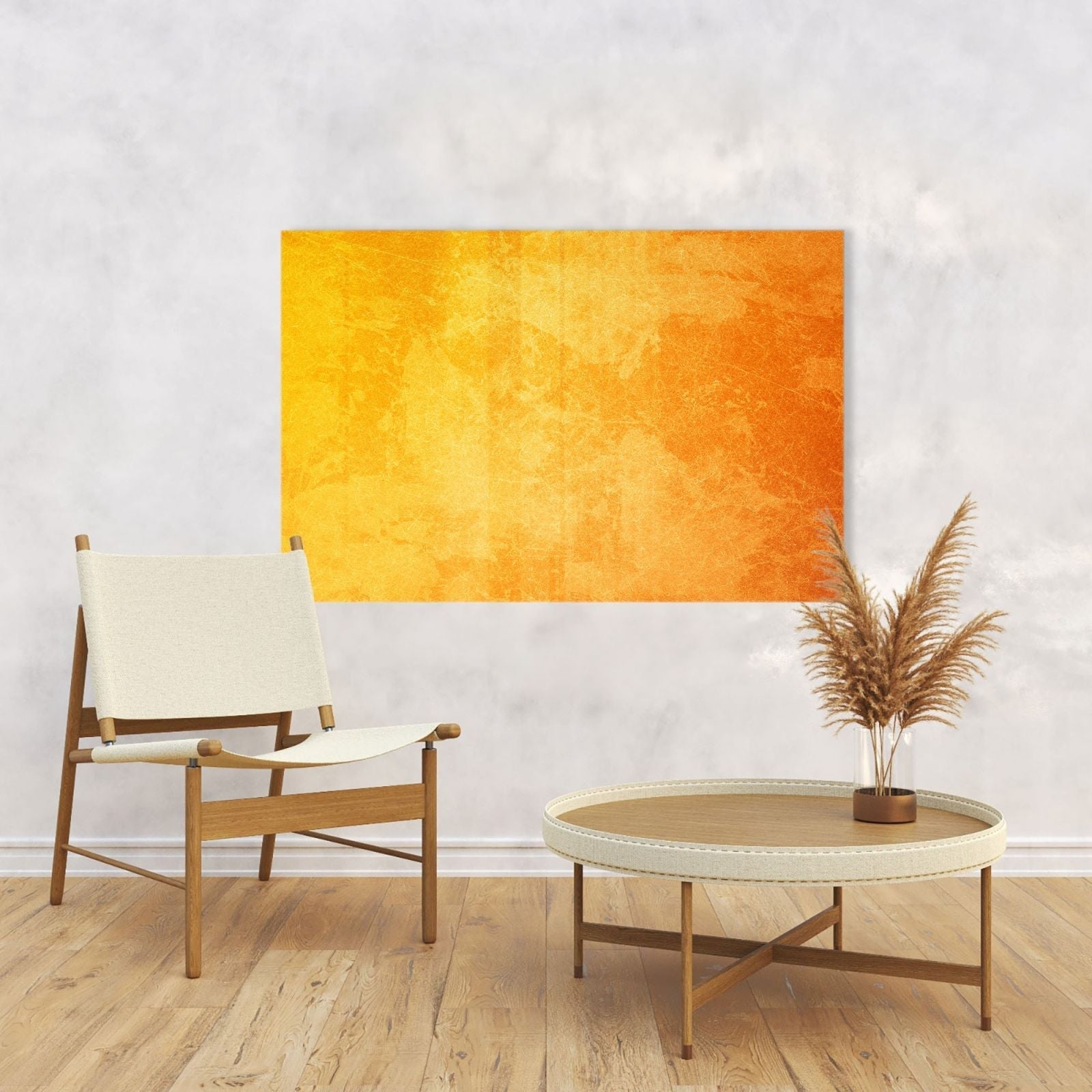 Glas-Whiteboard Gelb-Orange Struktur - magnetisch & kratzfest