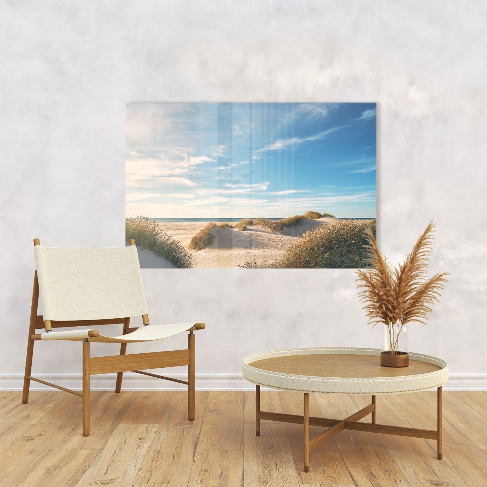 Mydesignglas Glas Whiteboard - Strandmotiv - magnetisch & kratzfest