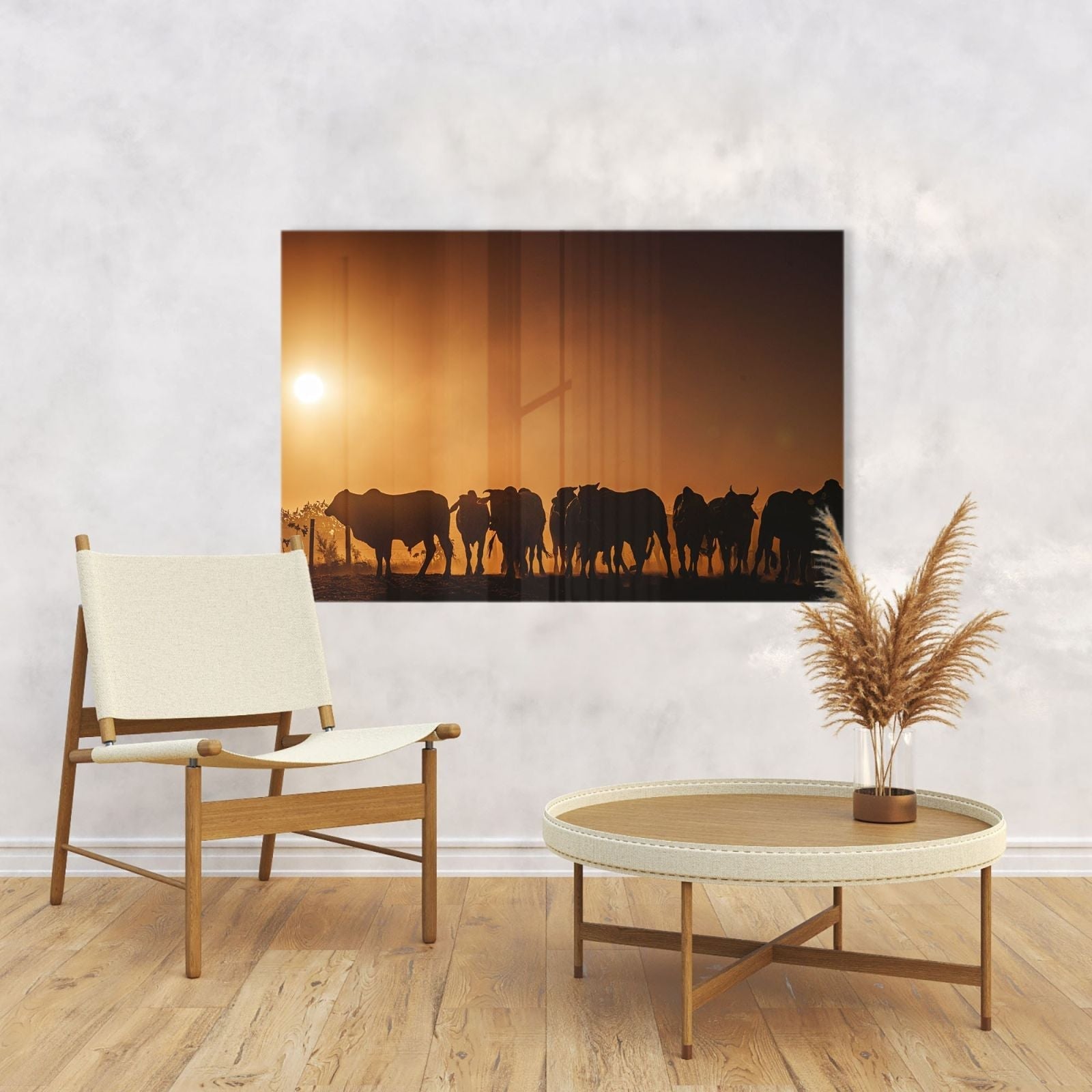 Mydesignglas Glas Whiteboard - Tiere am Horizont – magnetisch, kratzfest & rahmenlos