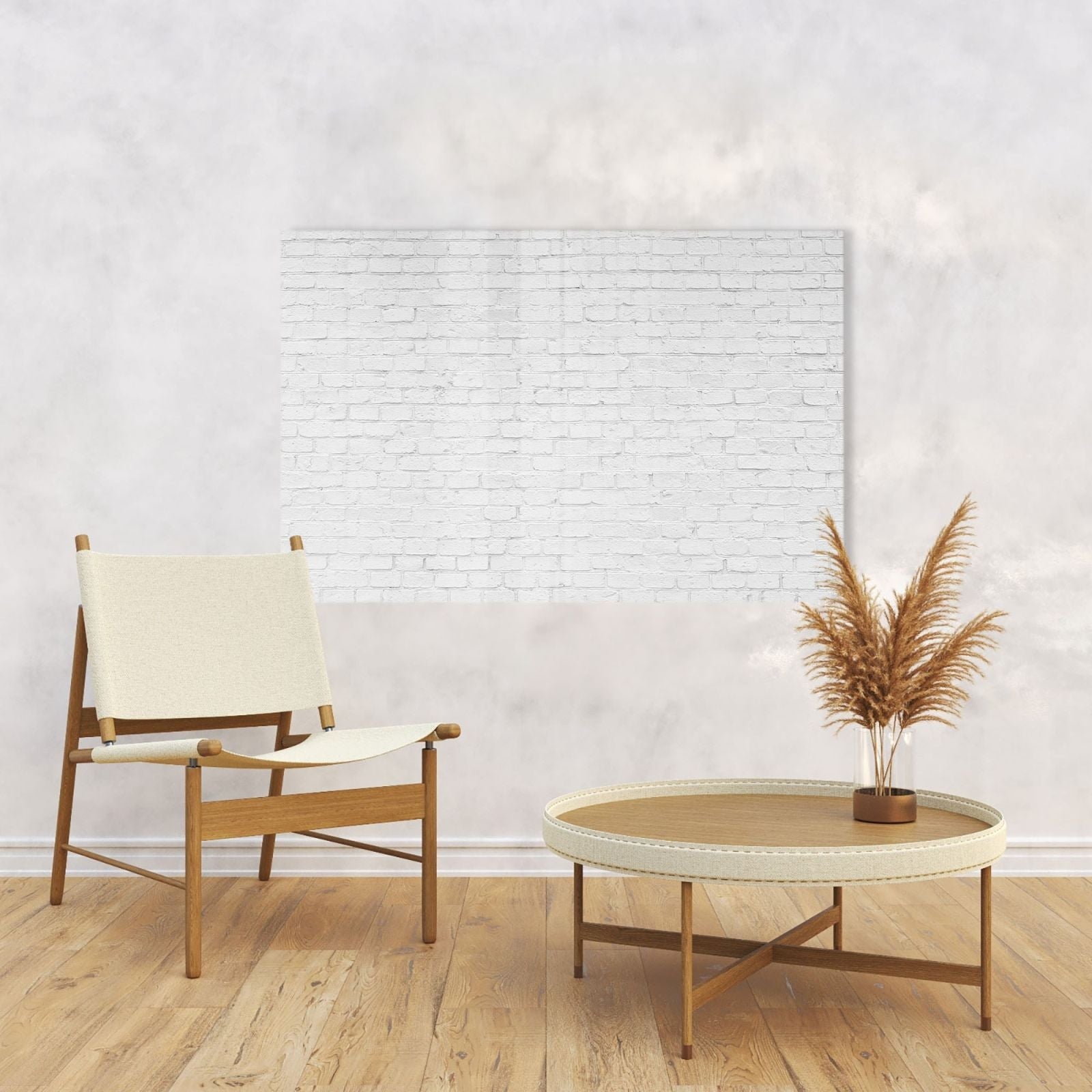 Mydesignglas Glas Whiteboard - Weiße Steine - magnetisch & kratzfest