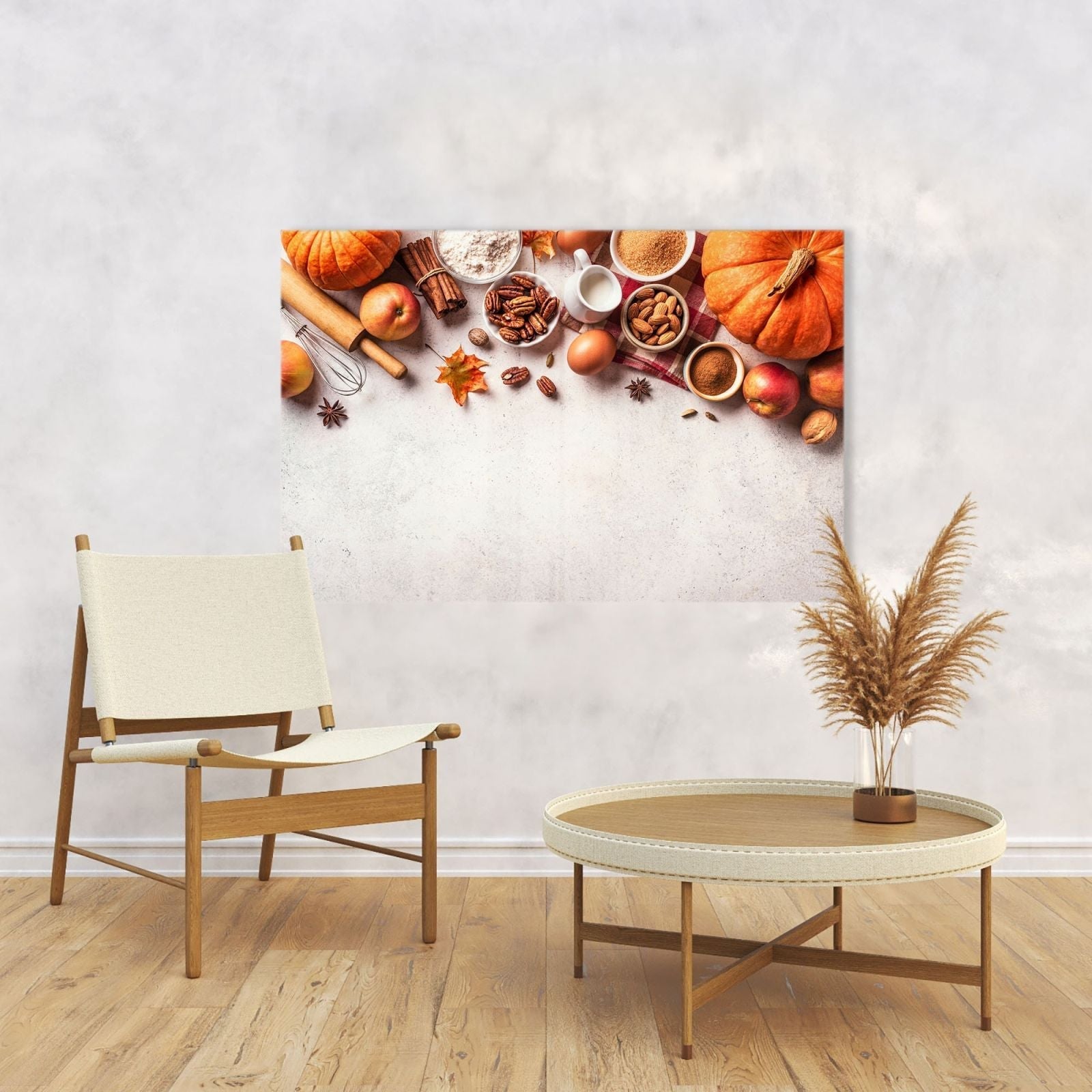 Mydesignglas Glas Whiteboard - Herbstliche Zutaten – magnetisch, kratzfest & rahmenlos