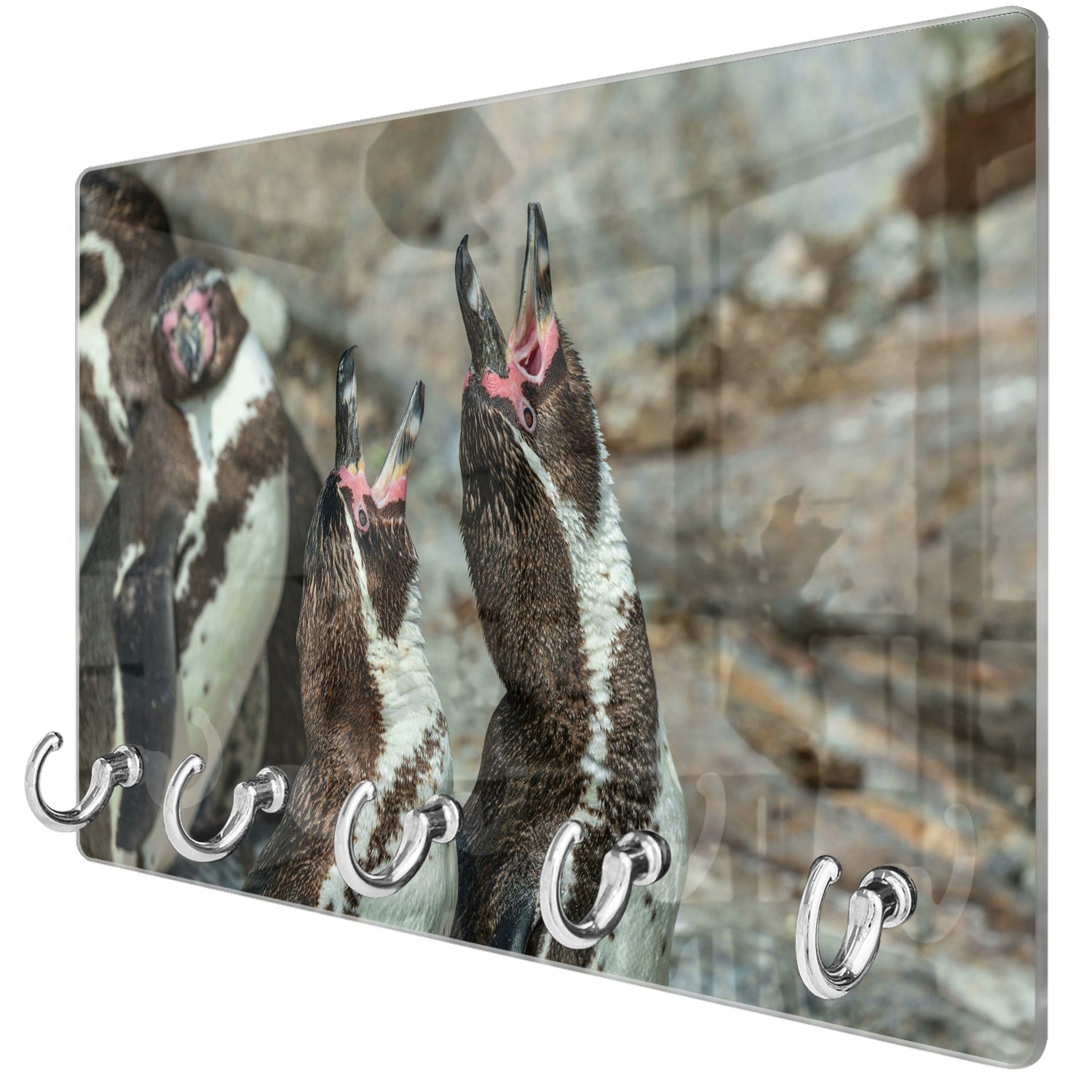 Schlüsselbrett Fröhliche Pinguine