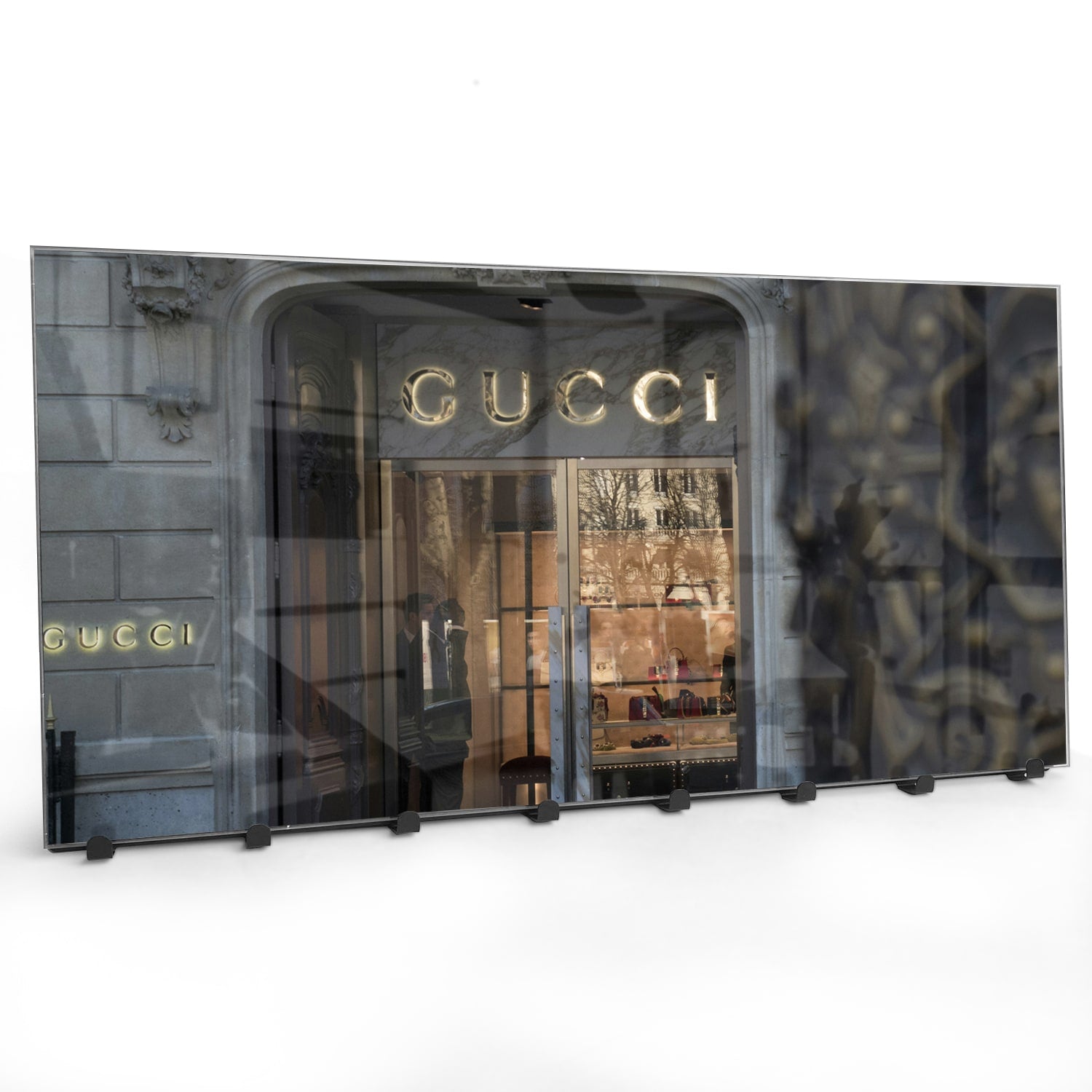 Wandgarderobe Gucci-Geschäft