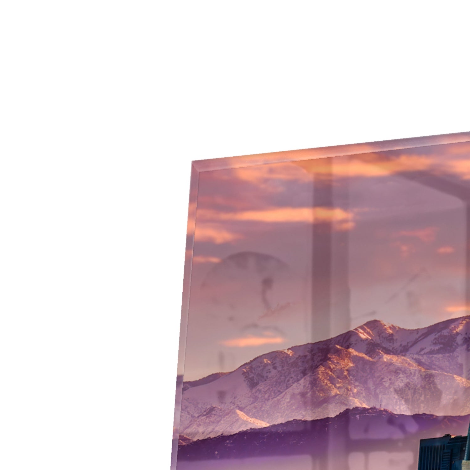 Wandgarderobe Los Angeles Skyline bei Sonnenuntergang