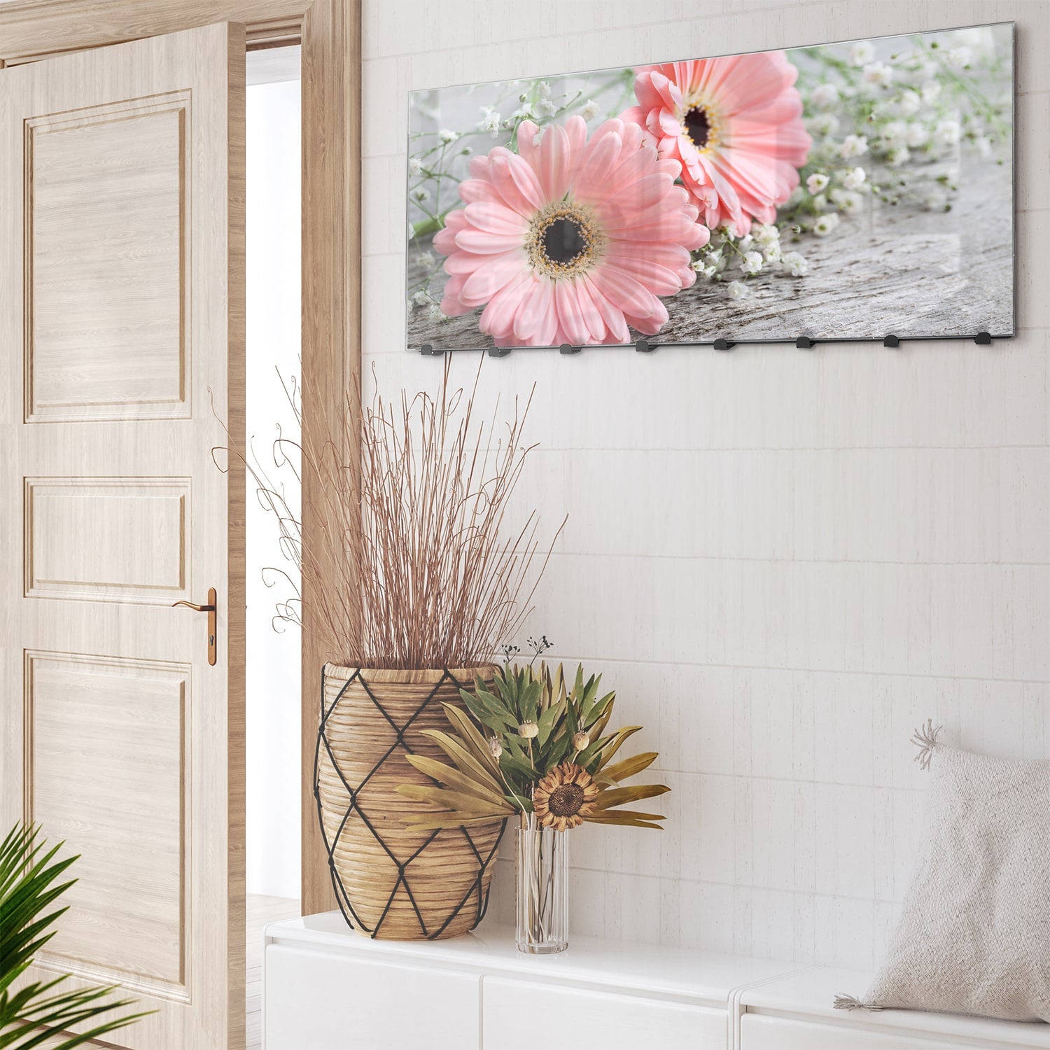 Wandgarderobe Rosa Gerbera