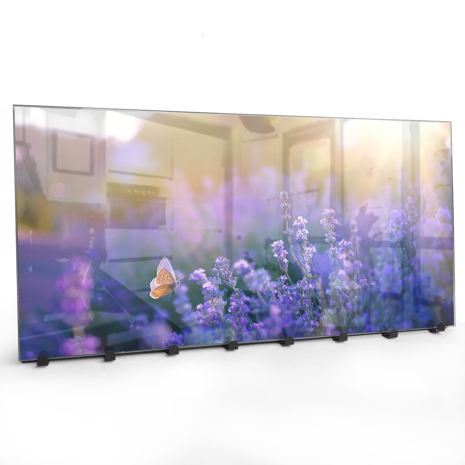 Wandgarderobe Lavendel bei Sonnenuntergang
