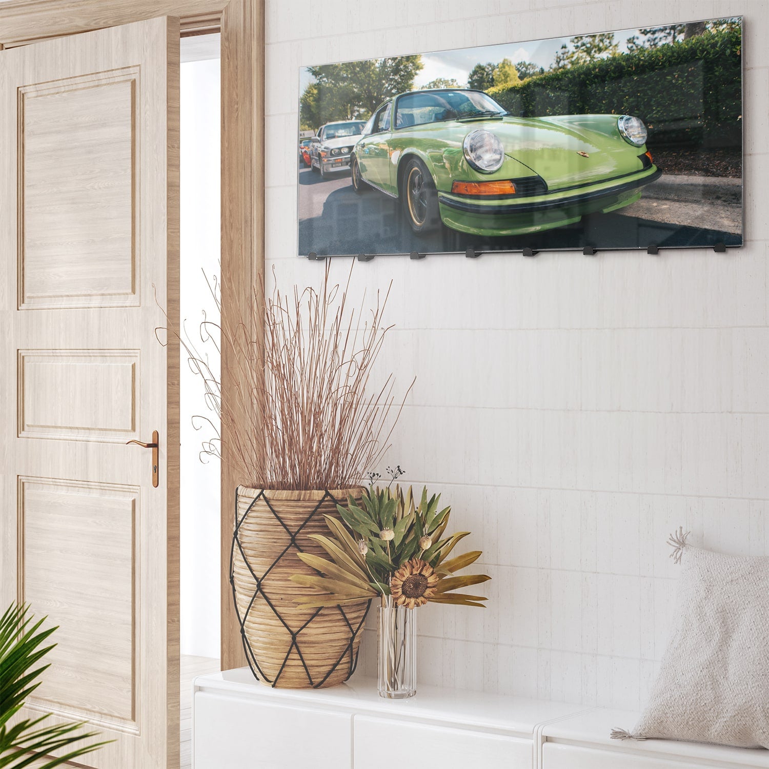 Wandgarderobe Grüner Porsche 911 1970