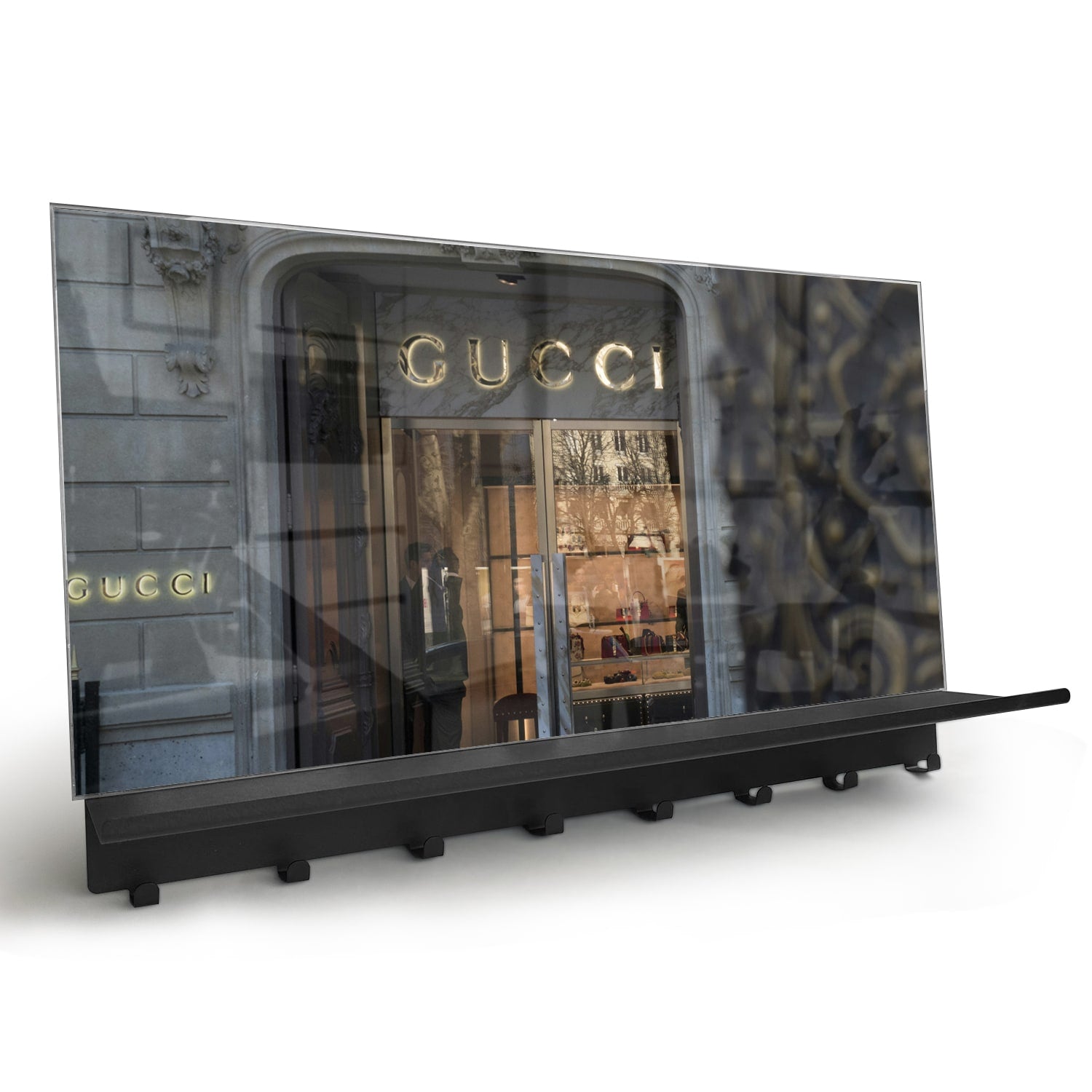 Wandgarderobe Gucci-Geschäft