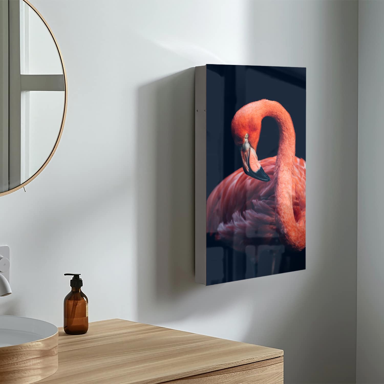 Medizinschrank Rosa Flamingo