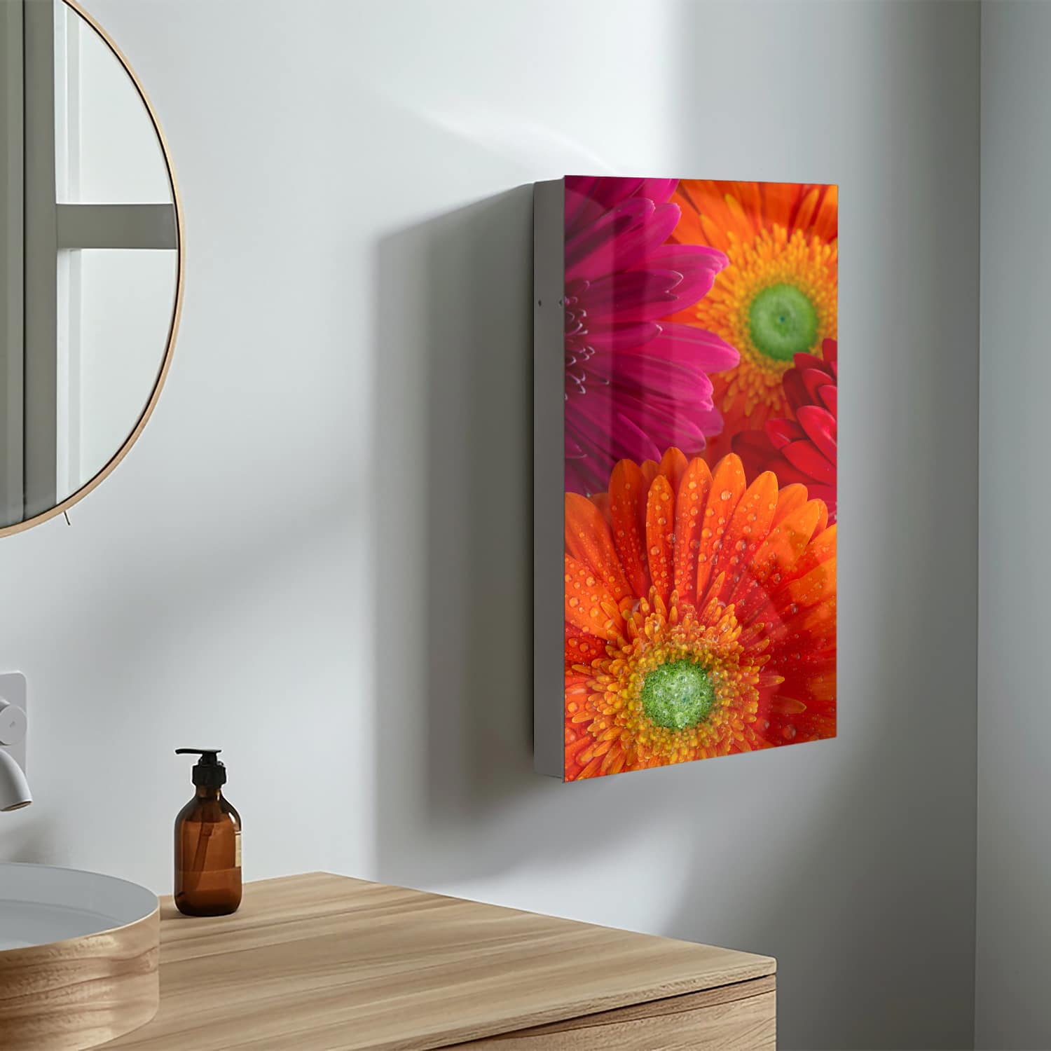 Medizinschrank Strahlende Gerbera