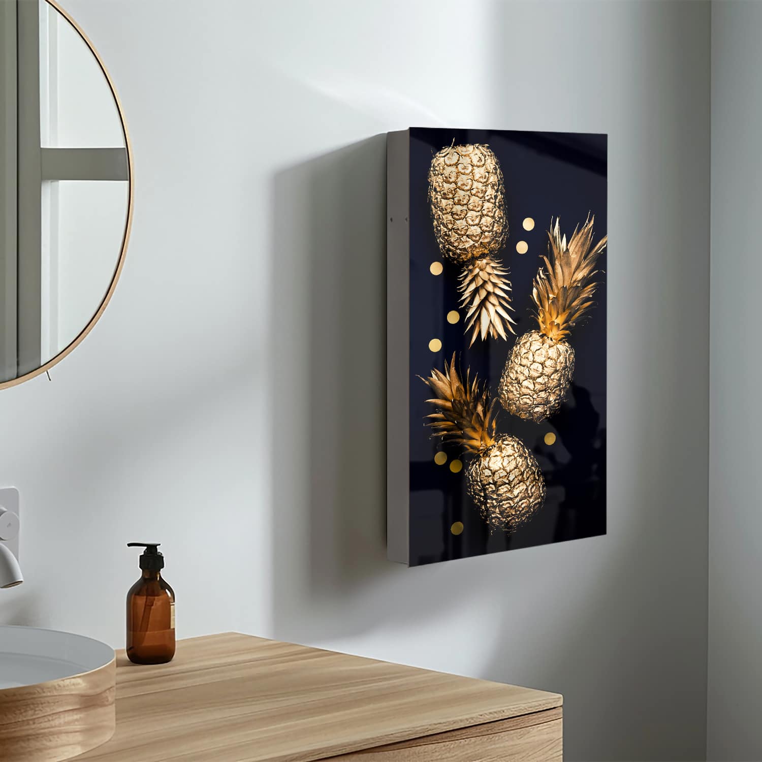 Medizinschrank Goldene Ananas