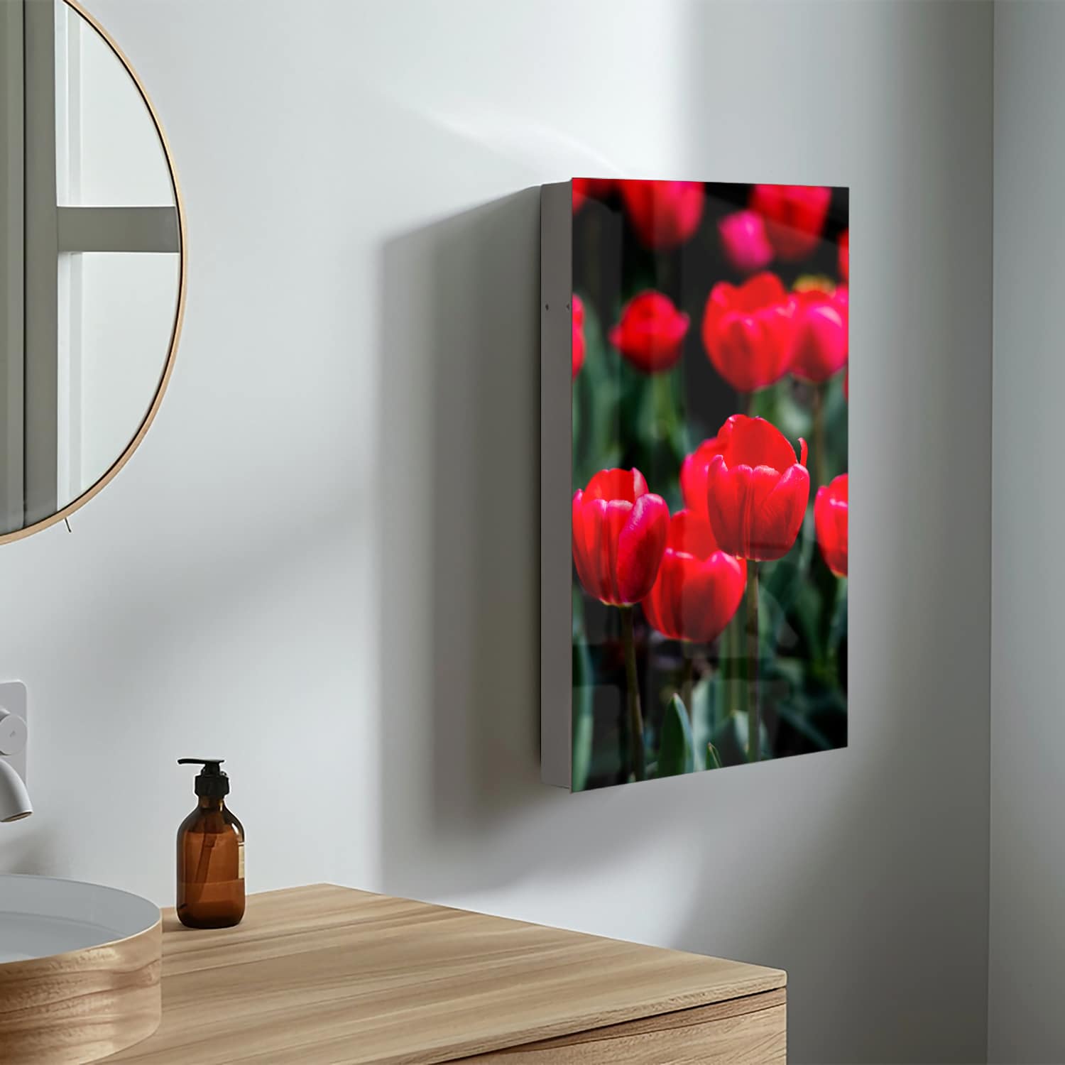 Medizinschrank Tulpen im Feld