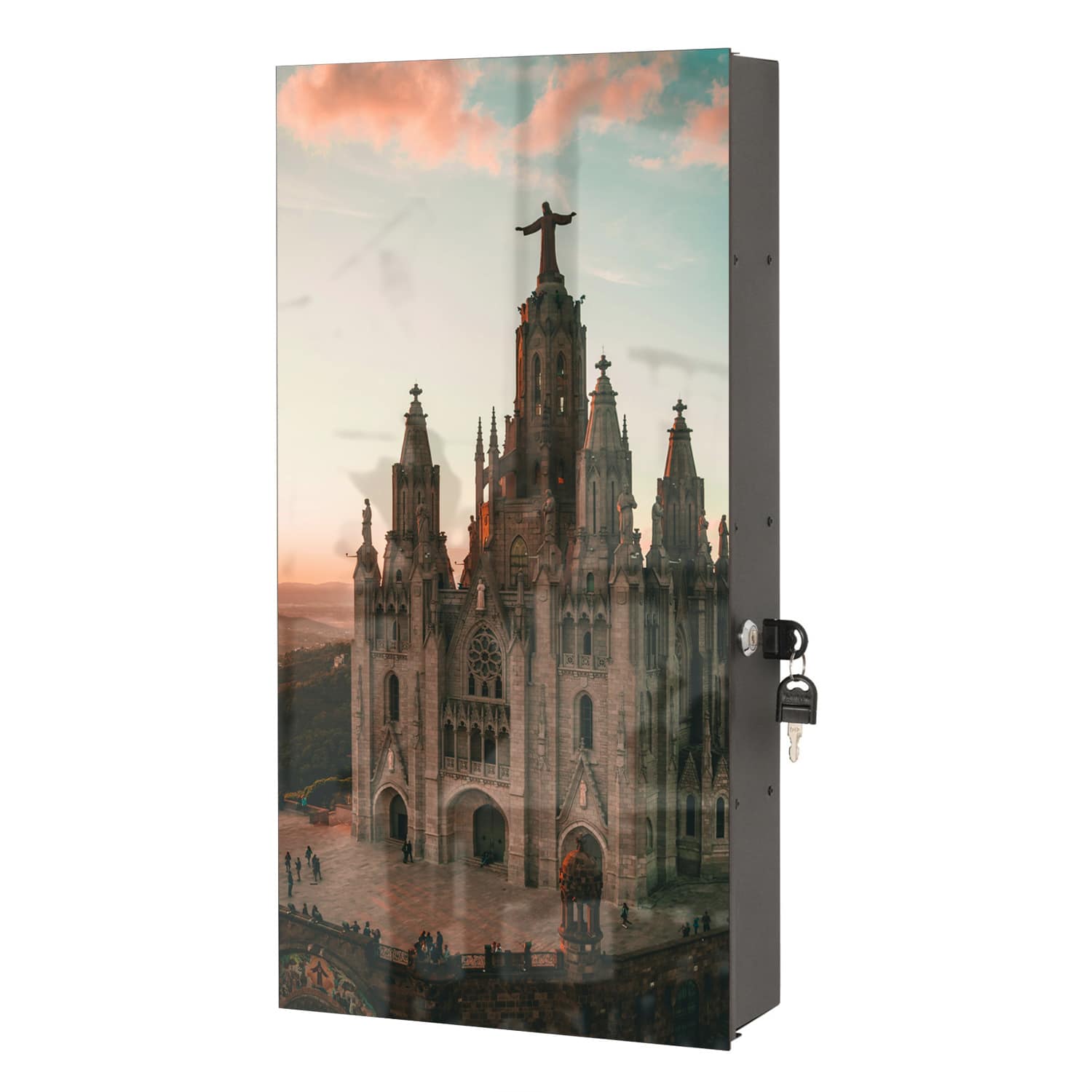 Medizinschrank Tibidabo bei Sonnenuntergang