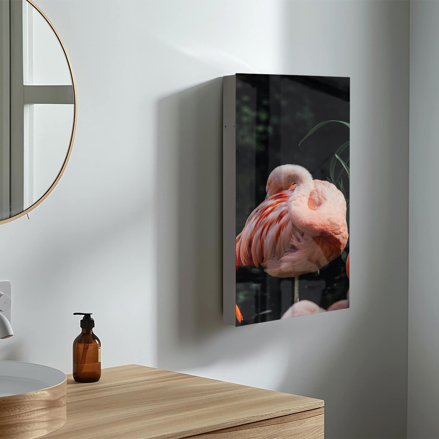 Medizinschrank Flamingo in der Natur