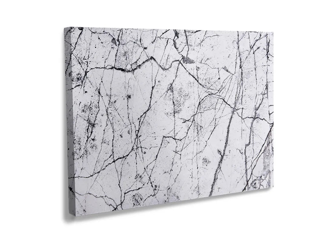 Kurkborden op canvas met wit marmer met zwarte aders – formaat 120 × 80 cm