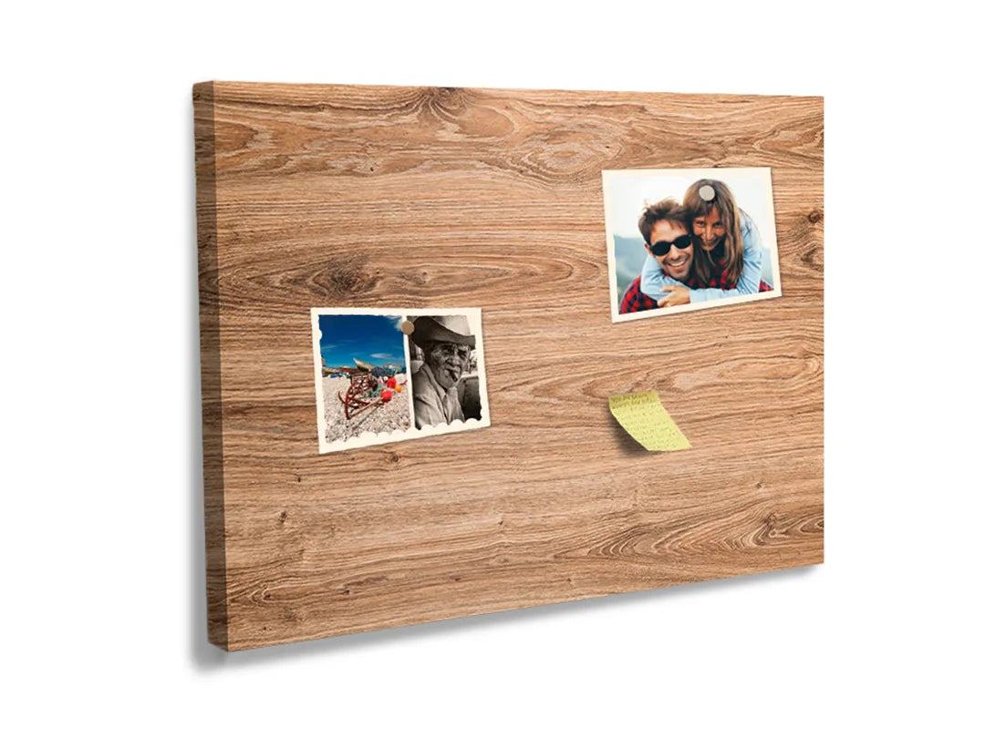 Kork-Pinnwände auf Leinwand mit helle natürliche holzstruktur – Format 60 × 40 cm