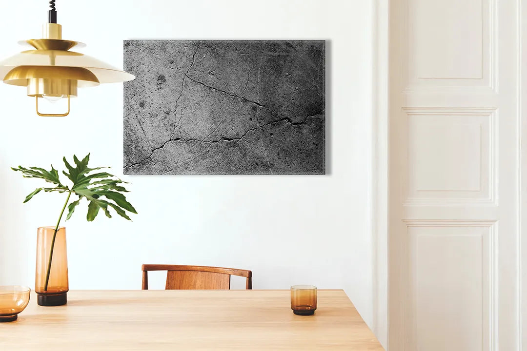 Kork-Pinnwände auf Leinwand mit dunkle rissige betonwand – Format 100 × 70 cm