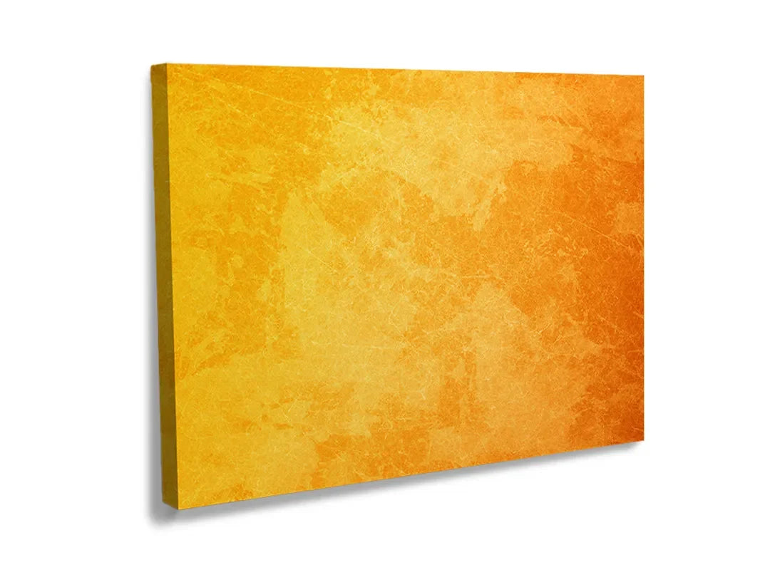 Kurkborden op canvas met goudgele abstracte structuur – formaat 120 × 80 cm