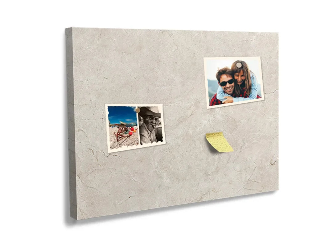 Kurkborden op canvas met lichte beige steenstructuur – formaat 60 × 40 cm