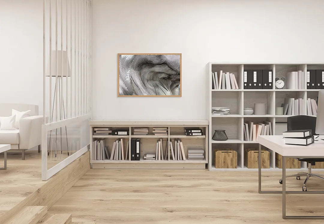 Metall Magnetboard mit hochwertigem Abstrakte Fließende Linien Design