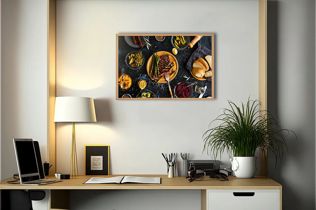 Metall Magnetboard mit hochwertigem Bourgondische Maaltijd Auf Tafel Design