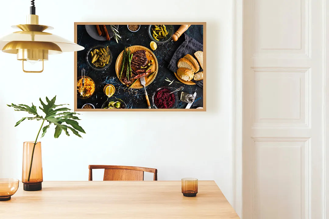 Metall Magnetboard mit hochwertigem Bourgondische Maaltijd Auf Tafel Design