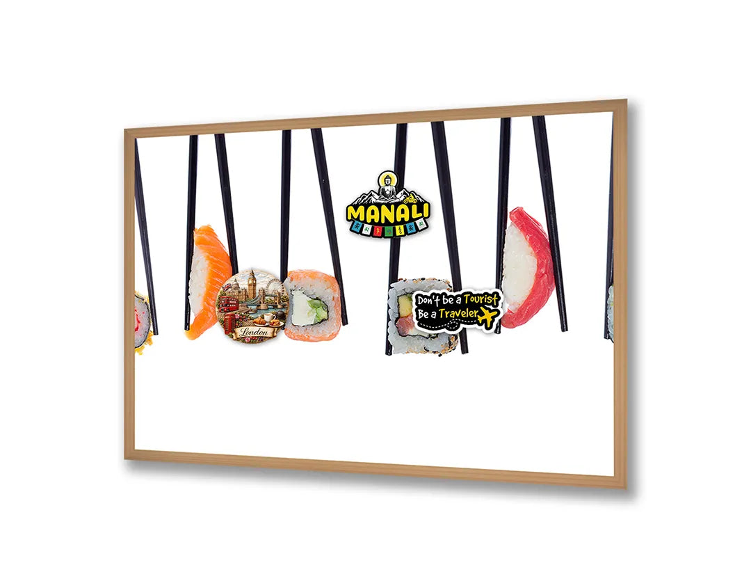 Metall Magnetboard mit hochwertigem Hangende Sushi Stukjes Design