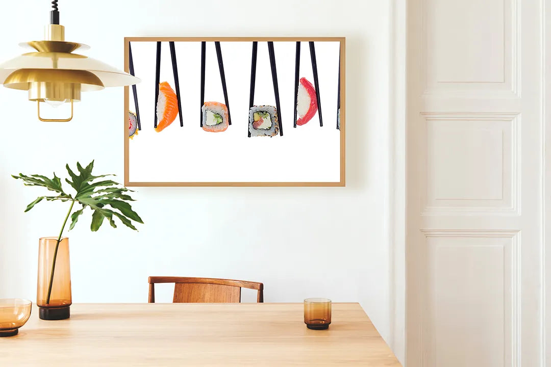Metall Magnetboard mit hochwertigem Hangende Sushi Stukjes Design