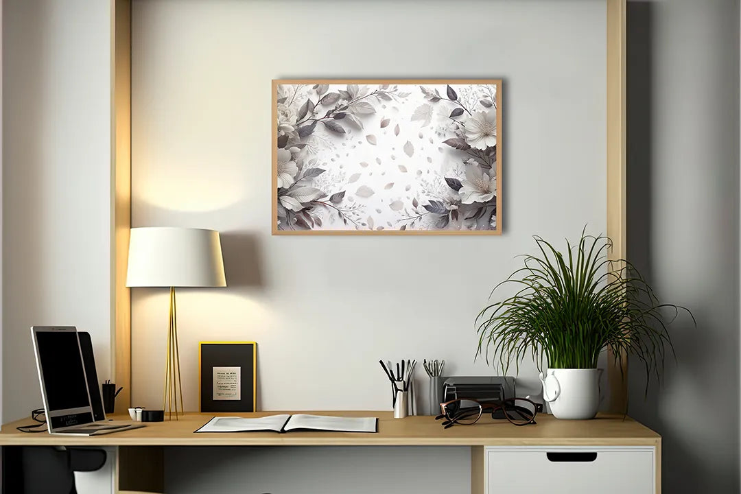Metall Magnetboard mit hochwertigem Weiße Blumen weiche Hintergrund Design