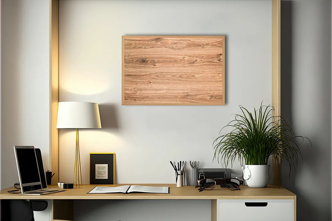 Metall Magnetboard mit hochwertigem Licht Eikenhout Textur Design