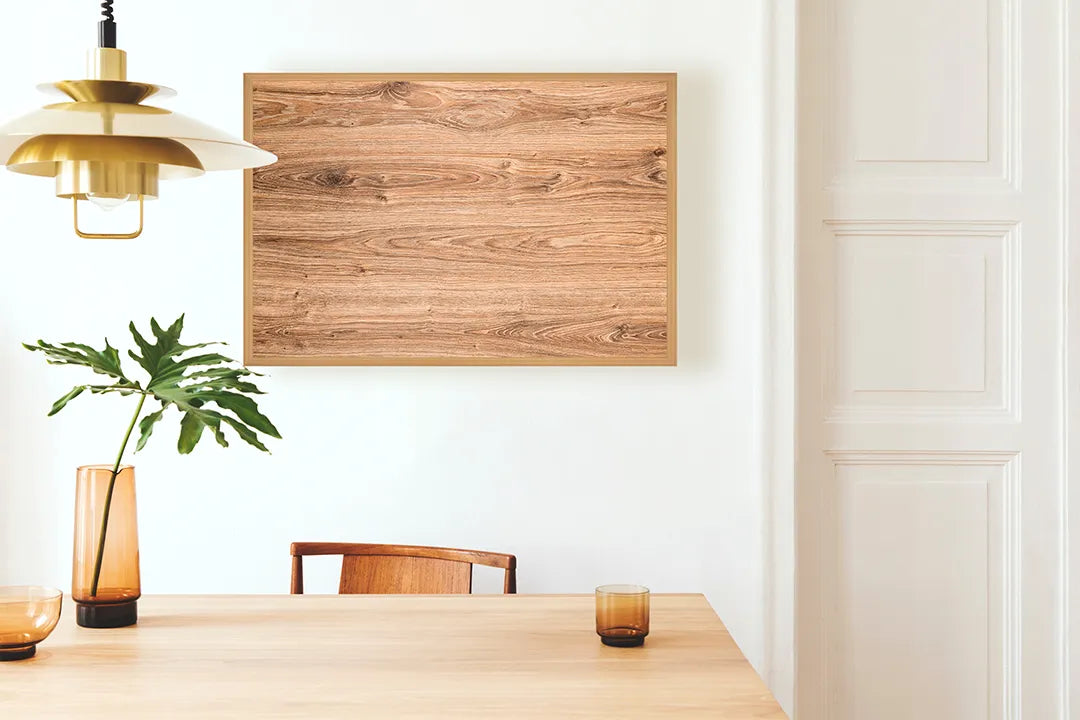 Metall Magnetboard mit hochwertigem Licht Eikenhout Textur Design