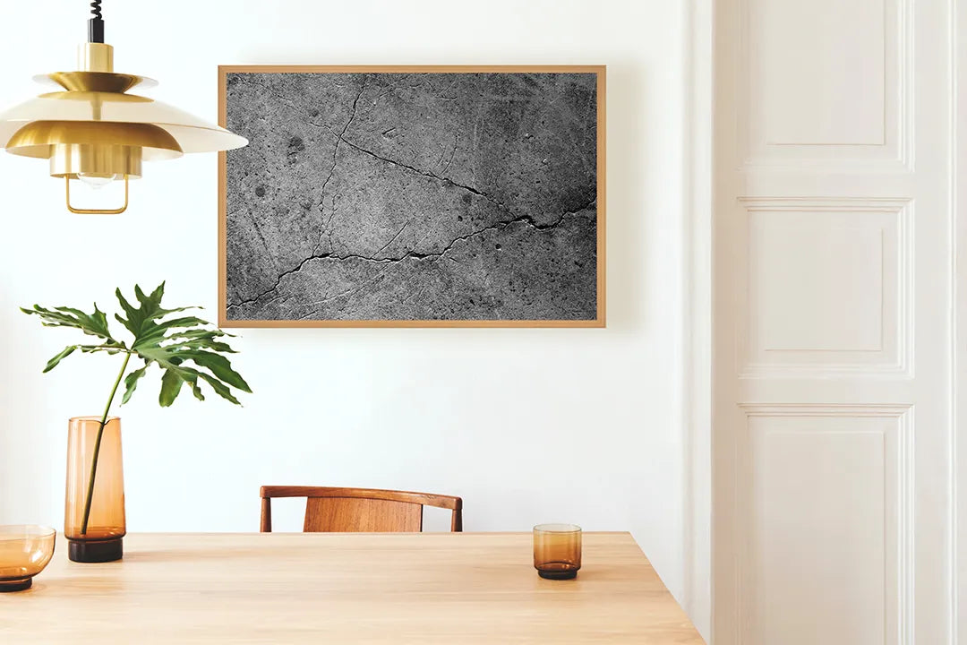 Metall Magnetboard mit hochwertigem Gebarsten Betonnen Wand Design