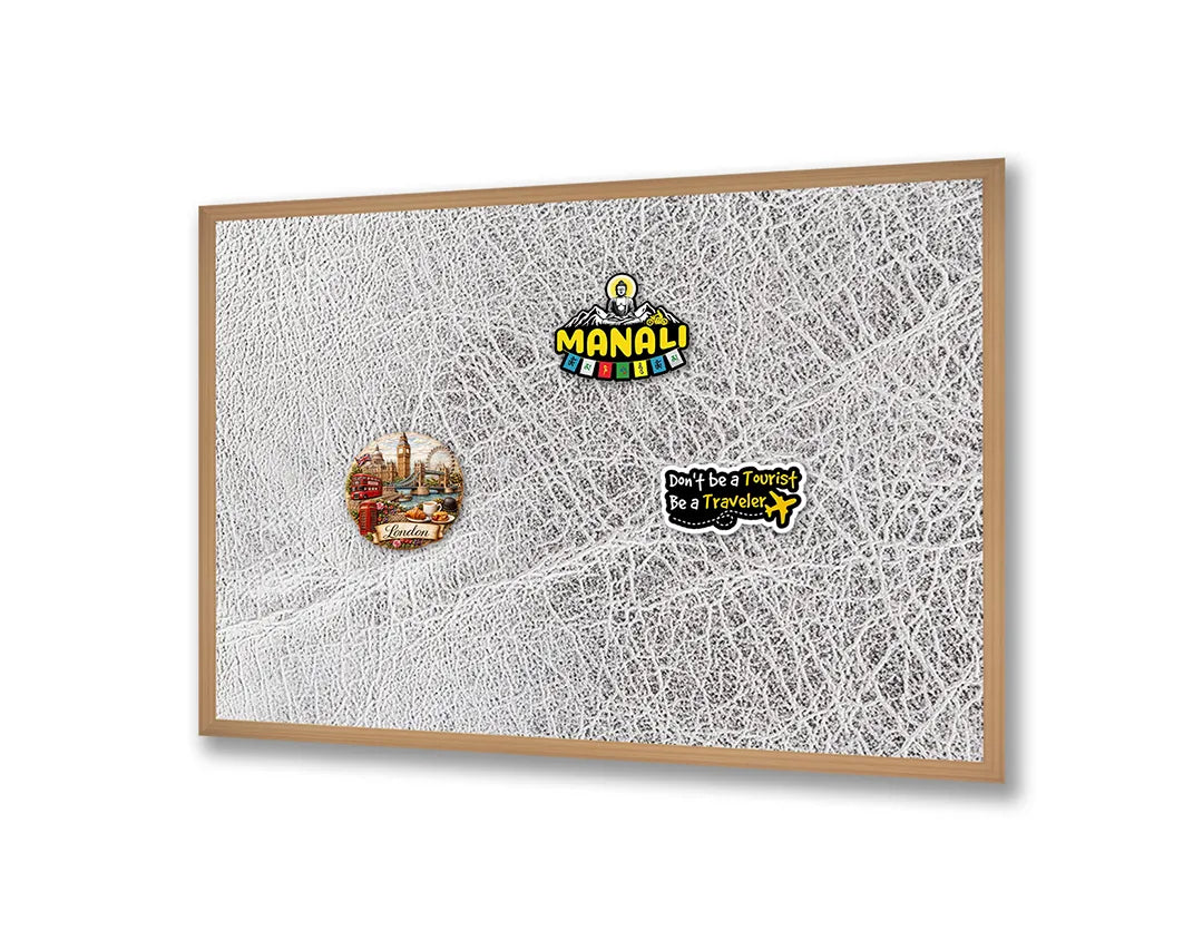 Metall Magnetboard mit hochwertigem Weiß Gebarsten Leer Of Textur Design