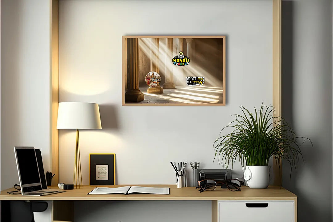 Metall Magnetboard mit hochwertigem Sonnenstrahlen durch Säulen Design