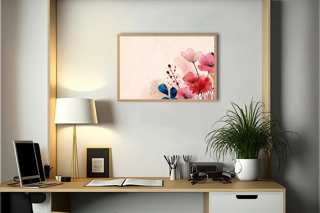Metall Magnetboard mit hochwertigem Rote Mohnblumen weiche Hintergrund Design