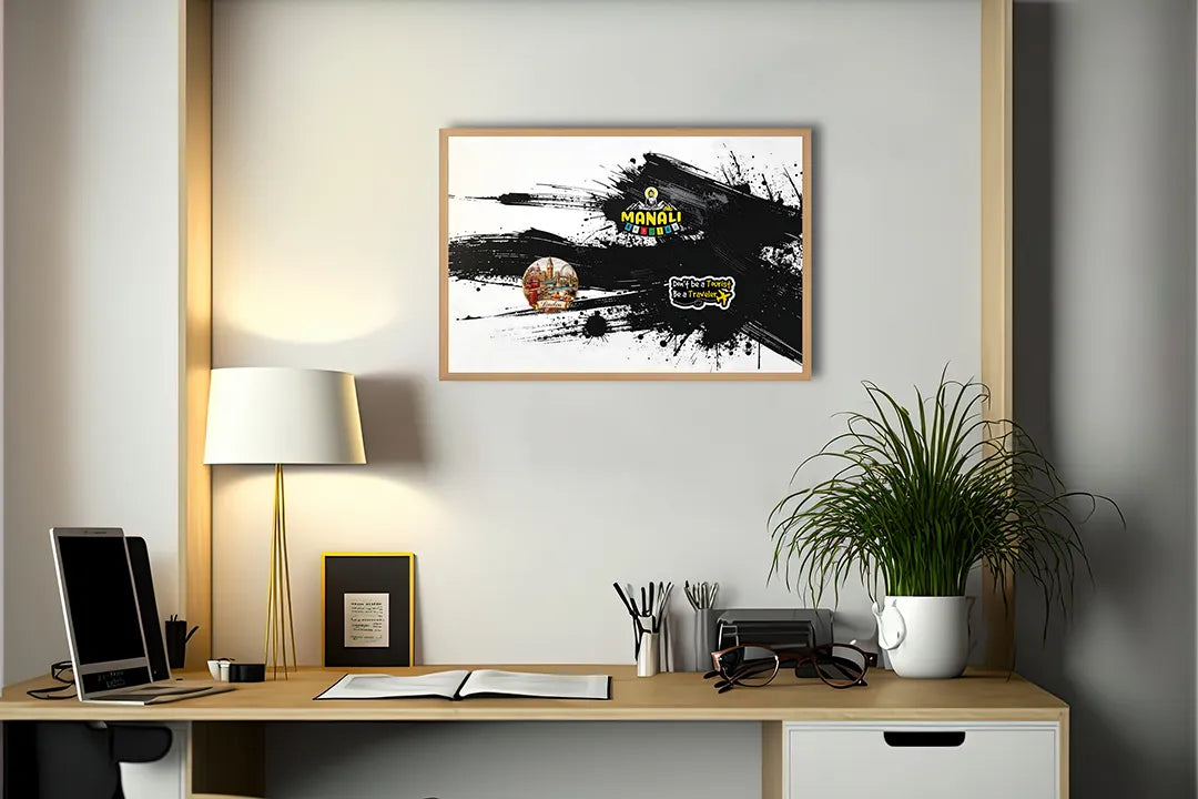Metall Magnetboard mit hochwertigem Schwarze Farbspritzer Spritzer Design