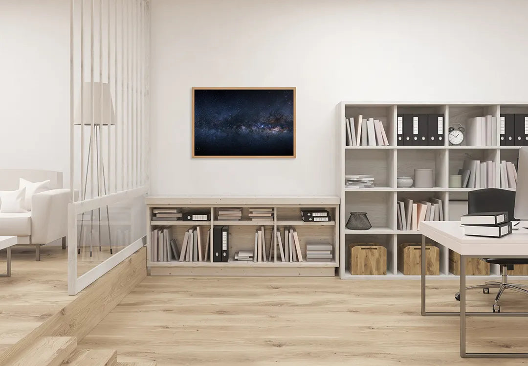 Metall Magnetboard mit hochwertigem Melkweg Sterrenhemel Design