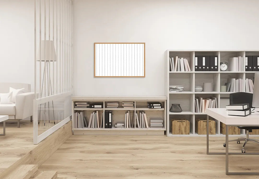 Metall Magnetboard mit hochwertigem Liniert Papier Raster gepunktet Raster vertikal Design