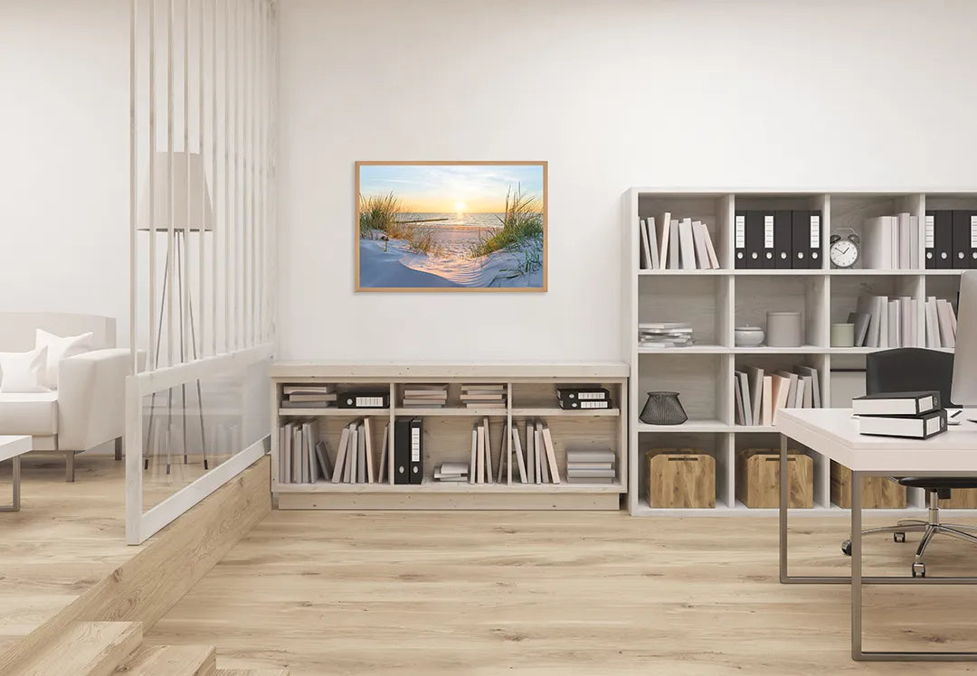 Metall Magnetboard mit hochwertigem Sonnenuntergang Über Das Strand Design