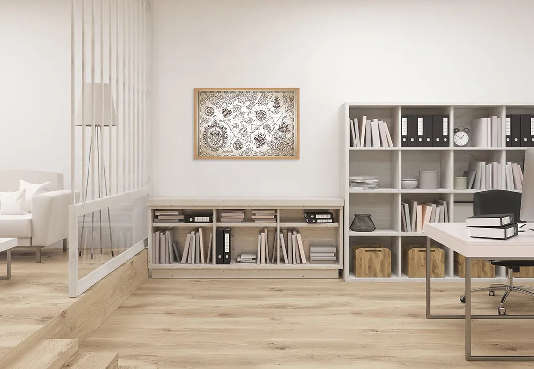 Metall Magnetboard mit hochwertigem Tekeningen Von Piratenkaart Elementen Design
