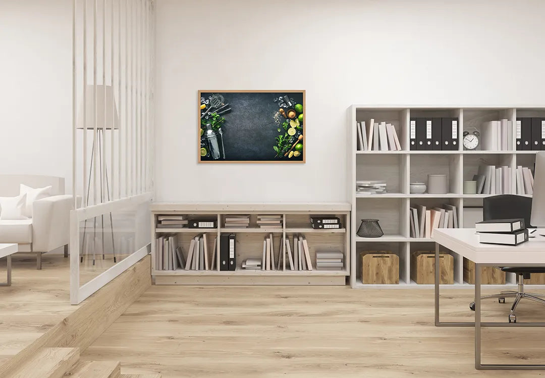 Metall Magnetboard mit hochwertigem Verse Gemüse Auf Ein Dunkle Hintergrund Design