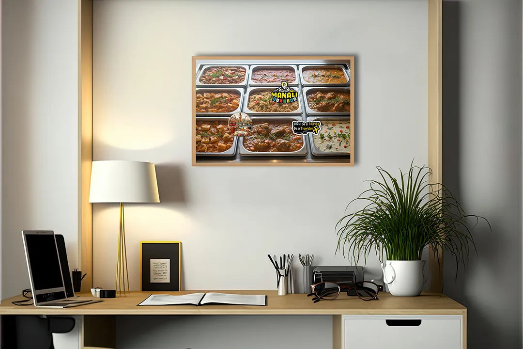 Metall Magnetboard mit hochwertigem Tapas Schälchen Gerichte Design