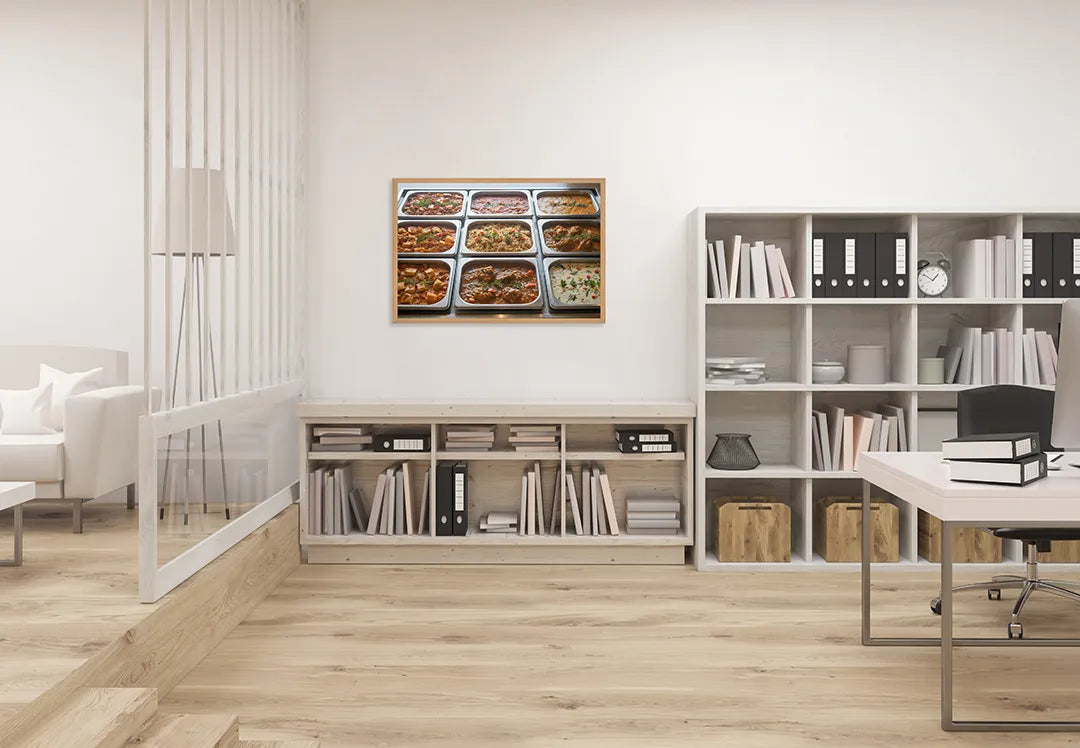 Metall Magnetboard mit hochwertigem Tapas Schälchen Gerichte Design