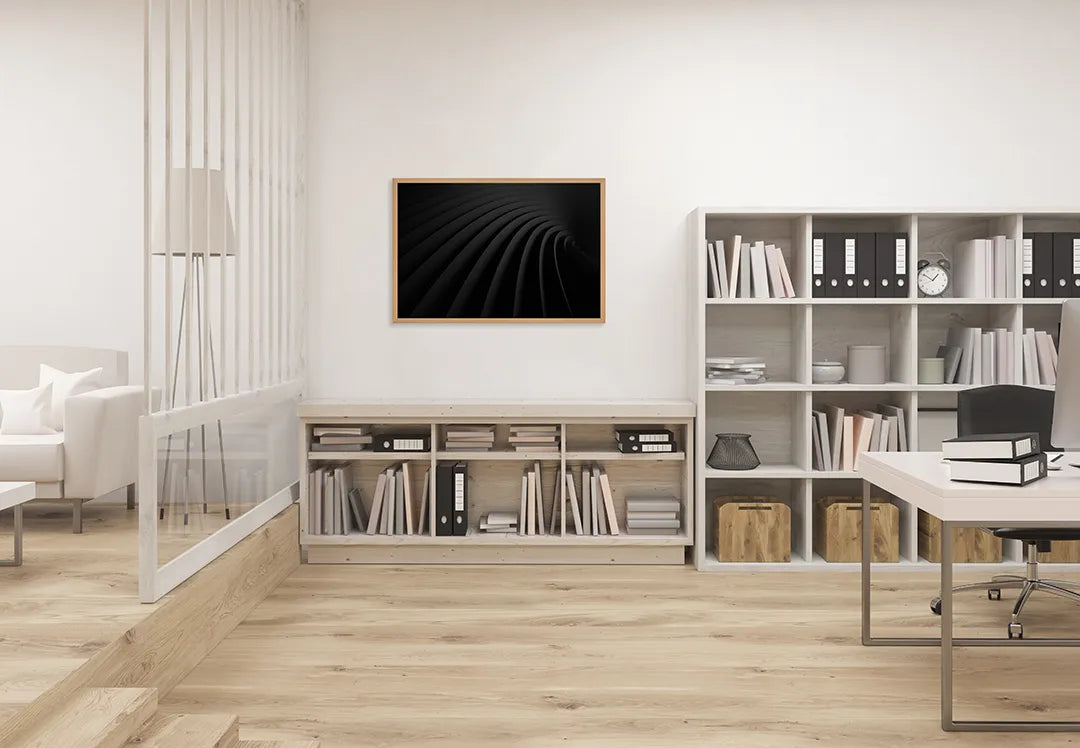 Metall Magnetboard mit hochwertigem Abstrakte Wellige 3d Linien Design