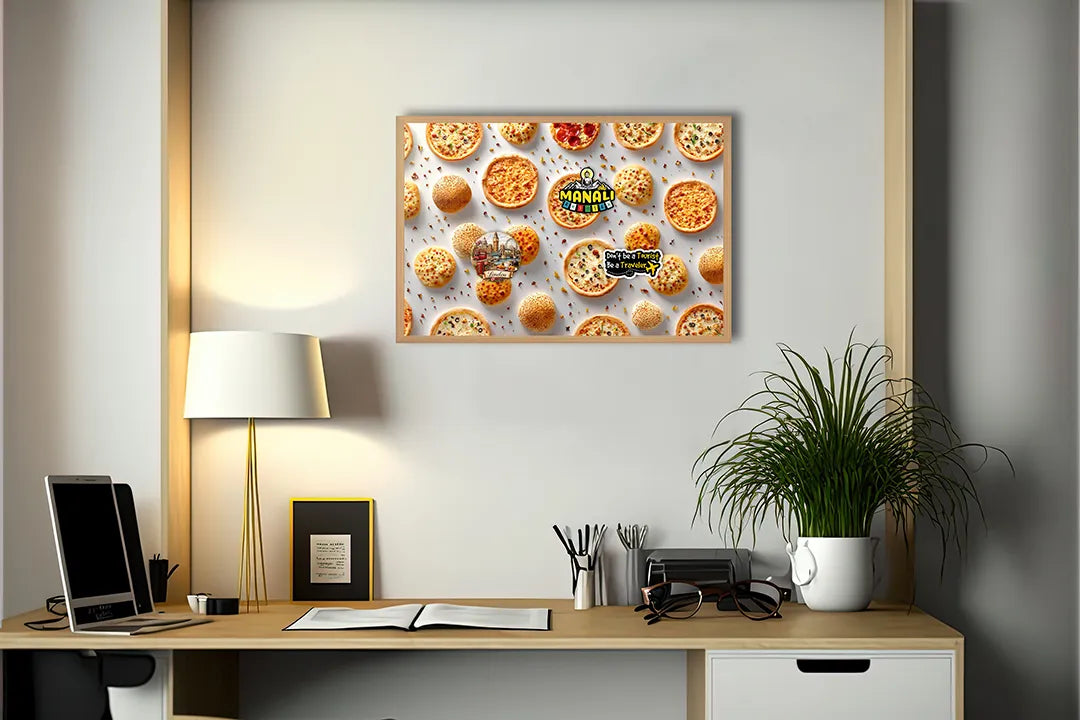 Metall Magnetboard mit hochwertigem Kleine Mini-Pizzen Muster Design