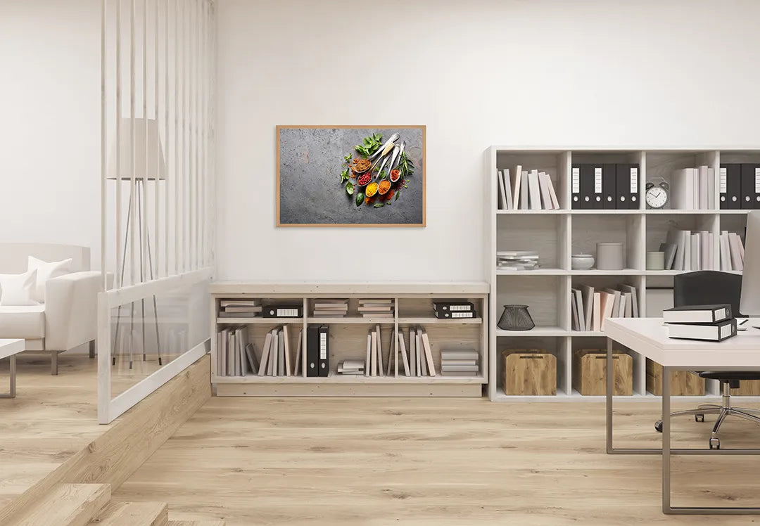 Metall Magnetboard mit hochwertigem Ingrediënten Und Kookgerei Design