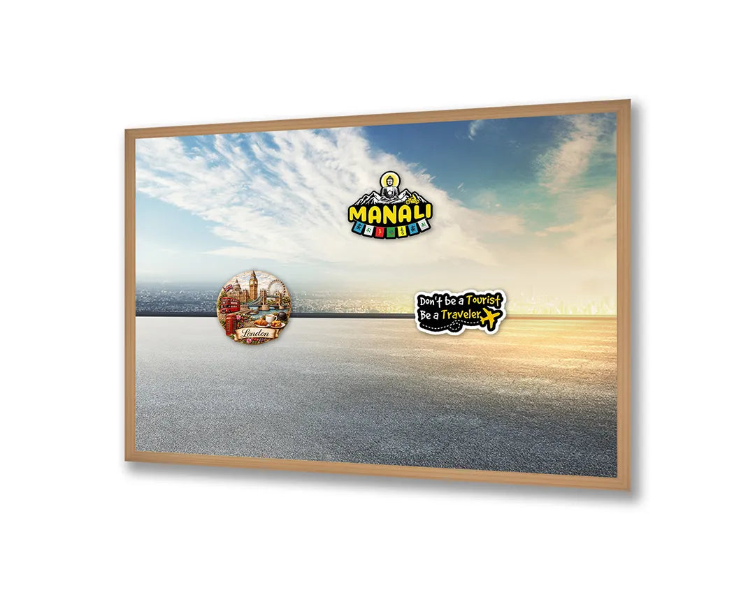 Metall Magnetboard mit hochwertigem Vlak Landschaft Mit Horizon Design