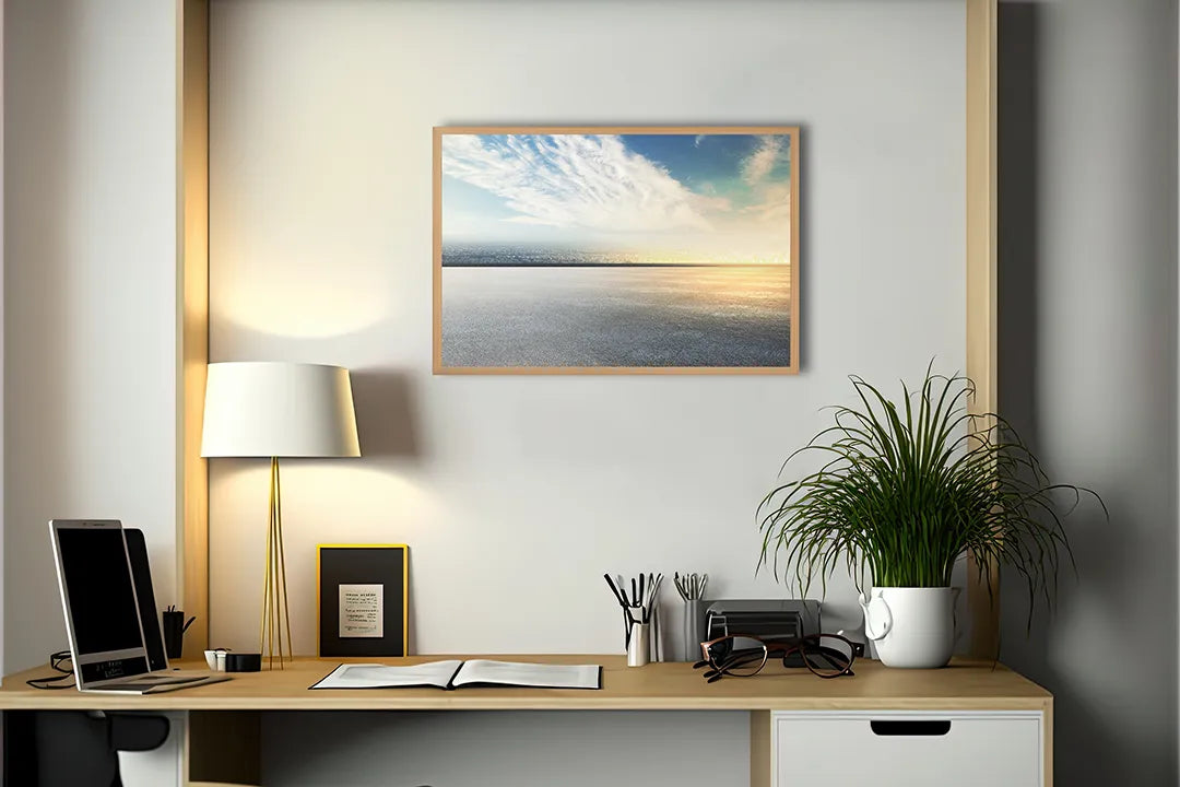 Metall Magnetboard mit hochwertigem Vlak Landschaft Mit Horizon Design