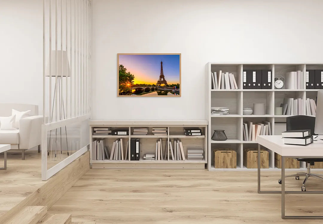 Metall Magnetboard mit hochwertigem Eiffeltoren Aan Der Rivier Design